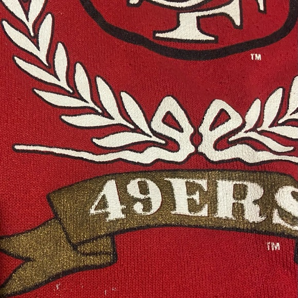 Vintage 80s/90s WNM XL-T 49ers sweatshirt. NFL Officially Licensed Product. - Picture 3 of 5